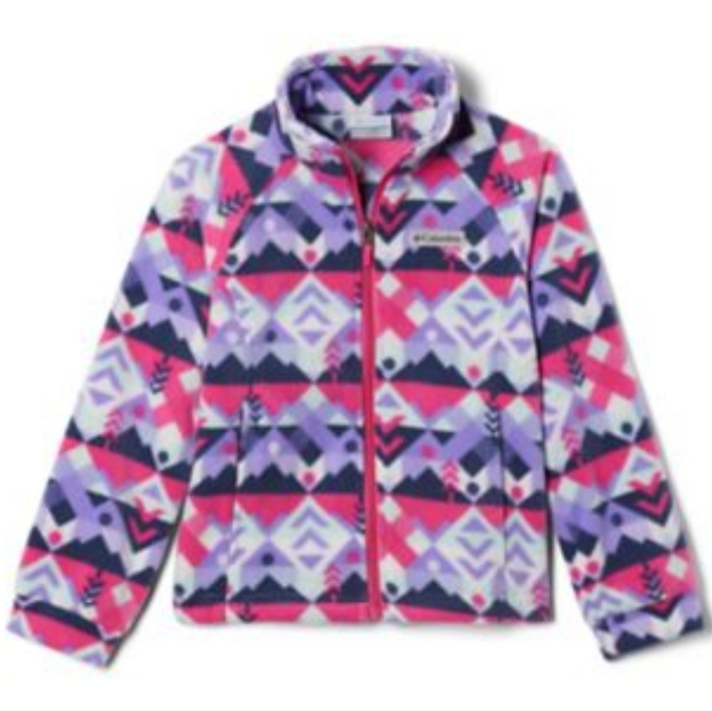 Columbia Big Girls Benton Spring Fleece Jacket Size M (10/12).